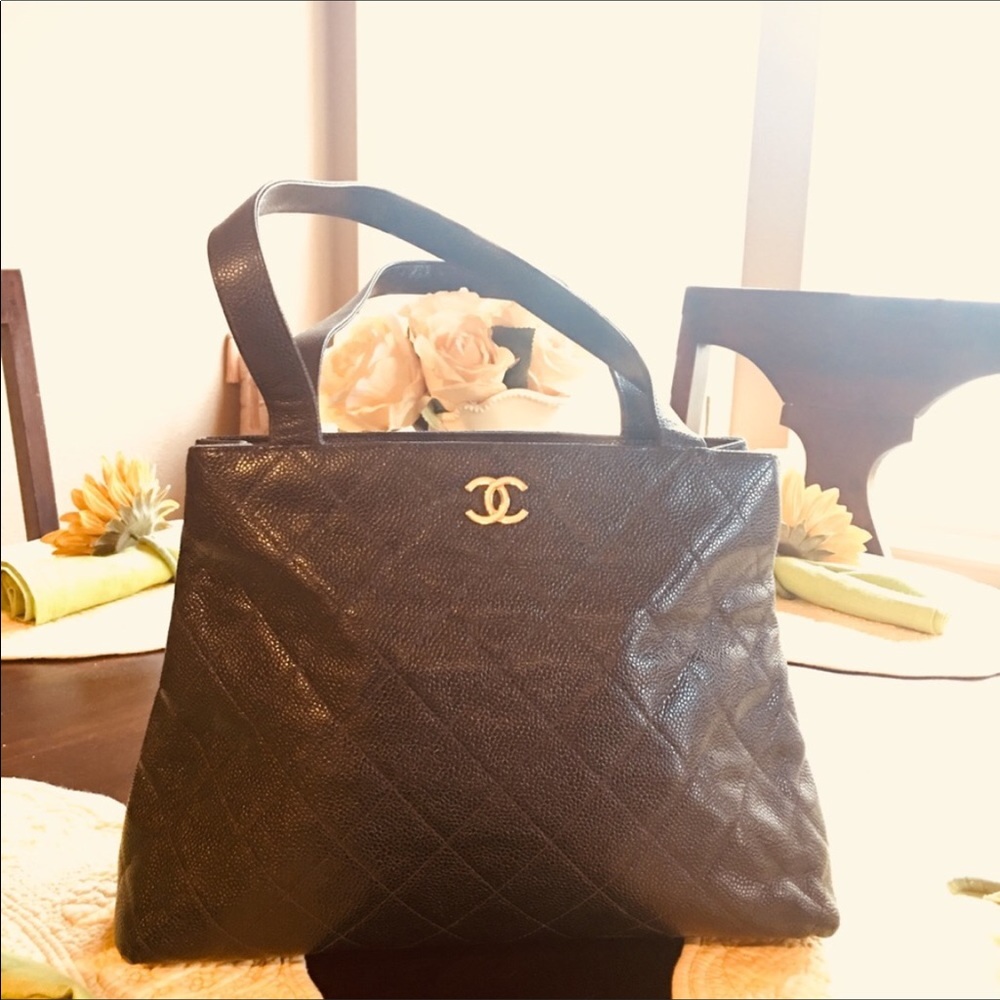 ON HOLD FOR DYANNE4321 Black Chanel Caviar Handbag